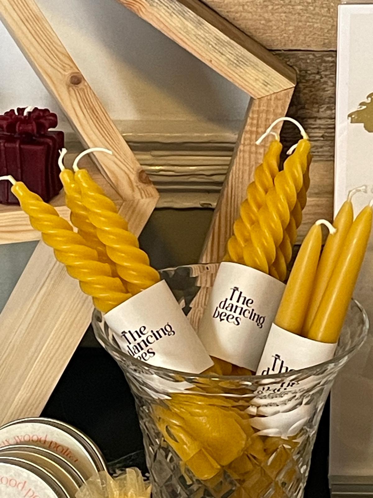 Spiral table candle (pack of 3)